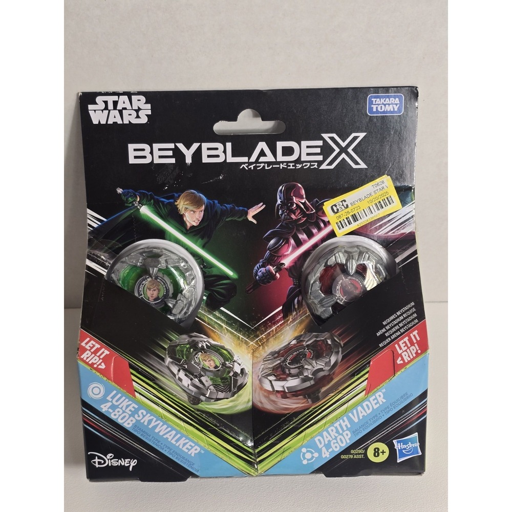 TAKARA TOMY Starwars Luke Skywalker 4-80B Darth Vader 4-60P Beyblade X Booster